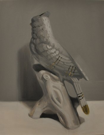 White Bird II, oilpainting, Veerle Stevens